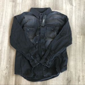 Nova Men denim top NWT
